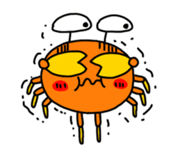 naughty crab sticker #180596