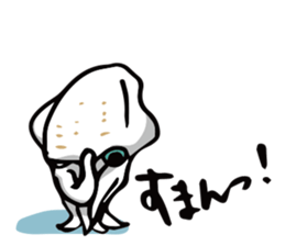Cute squid sticker #180619
