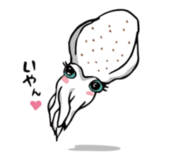 Cute squid sticker #180635
