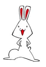 White rabbit news agency sticker #180929