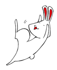 White rabbit news agency sticker #180933