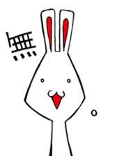 White rabbit news agency sticker #180934