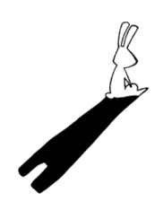 White rabbit news agency sticker #180935