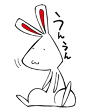 White rabbit news agency sticker #180941