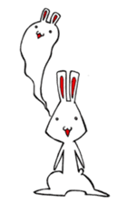 White rabbit news agency sticker #180942