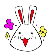 White rabbit news agency sticker #180943