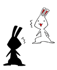 White rabbit news agency sticker #180951