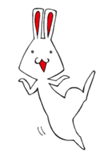 White rabbit news agency sticker #180957