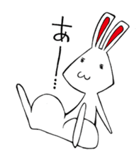 White rabbit news agency sticker #180958