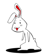 White rabbit news agency sticker #180959