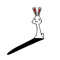 White rabbit news agency sticker #180964