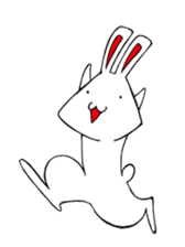 White rabbit news agency sticker #180965