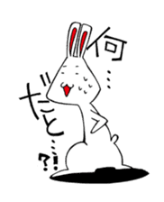 White rabbit news agency sticker #180967