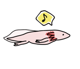Daily life of Axolotl sticker #181386