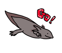 Daily life of Axolotl sticker #181387