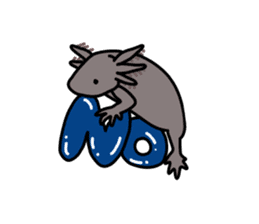 Daily life of Axolotl sticker #181389