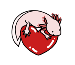 Daily life of Axolotl sticker #181390