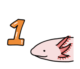 Daily life of Axolotl sticker #181401