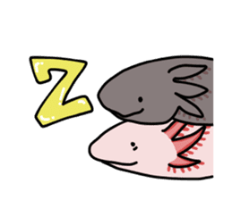Daily life of Axolotl sticker #181402