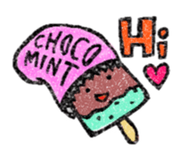 Hand-carved stampish stickers sticker #181670