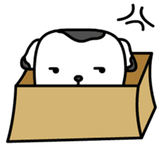 The Dog in the Box (English version) sticker #181901
