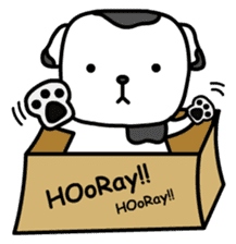 The Dog in the Box (English version) sticker #181903