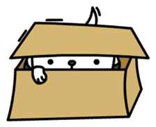 The Dog in the Box (English version) sticker #181905