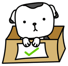 The Dog in the Box (English version) sticker #181923