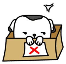 The Dog in the Box (English version) sticker #181924