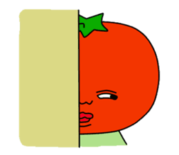 Tomato and green onion sticker #182186