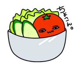 Tomato and green onion sticker #182201