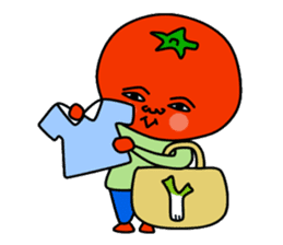 Tomato and green onion sticker #182207
