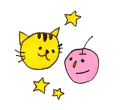 Myaaa and Apples sticker #182249