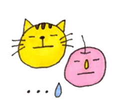 Myaaa and Apples sticker #182278