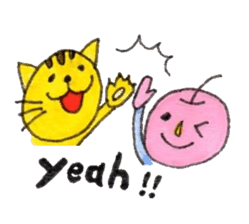 Myaaa and Apples sticker #182280