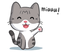 Meow the Tabby Cat sticker #182289