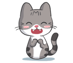 Meow the Tabby Cat sticker #182298