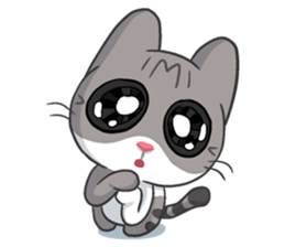 Meow the Tabby Cat sticker #182300