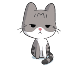 Meow the Tabby Cat sticker #182301