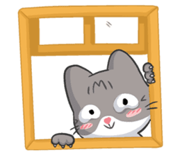 Meow the Tabby Cat sticker #182313