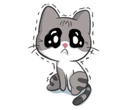 Meow the Tabby Cat sticker #182320