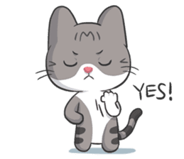 Meow the Tabby Cat sticker #182324