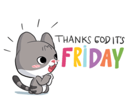 Meow the Tabby Cat sticker #182328