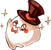 Colleagues amusing and ghost sticker #182929