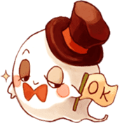 Colleagues amusing and ghost sticker #182945