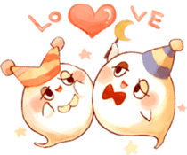 Colleagues amusing and ghost sticker #182959