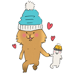 Brown fat cat & Baby polar bear