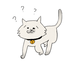 Brown fat cat & Baby polar bear sticker #184182