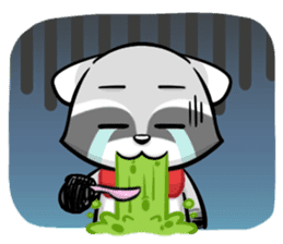 Rakkun Nonstop!! sticker #184517