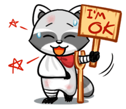 Rakkun Nonstop!! sticker #184520